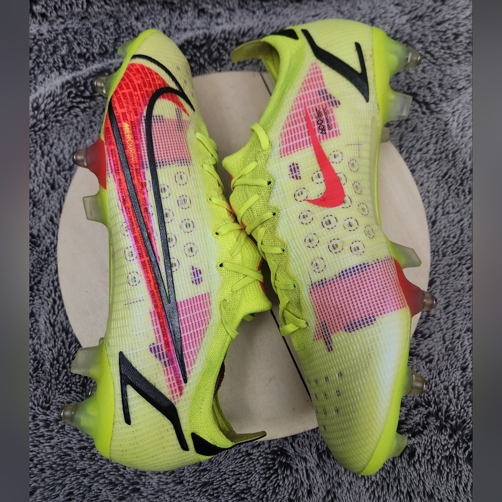 Nike Mercurial Vapor 14 Elite SG-Pro AC Volt' CV0988-761 Men’s Size 12.5 - Picture 5 of 9